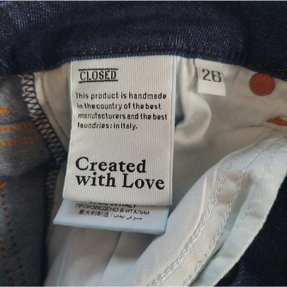 Closed Name Rawlin Dark Wash Ladies Jeans Size 26 Flared - Picture 14 of 14